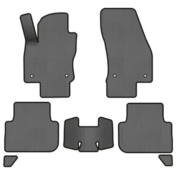 EVA килимки в салон авто EVAtech для Tiguan (Mk 2) Volkswagen 2016-2020 2 покоління SUV EU (VW31492CL7AV4RGB) - Фото 1