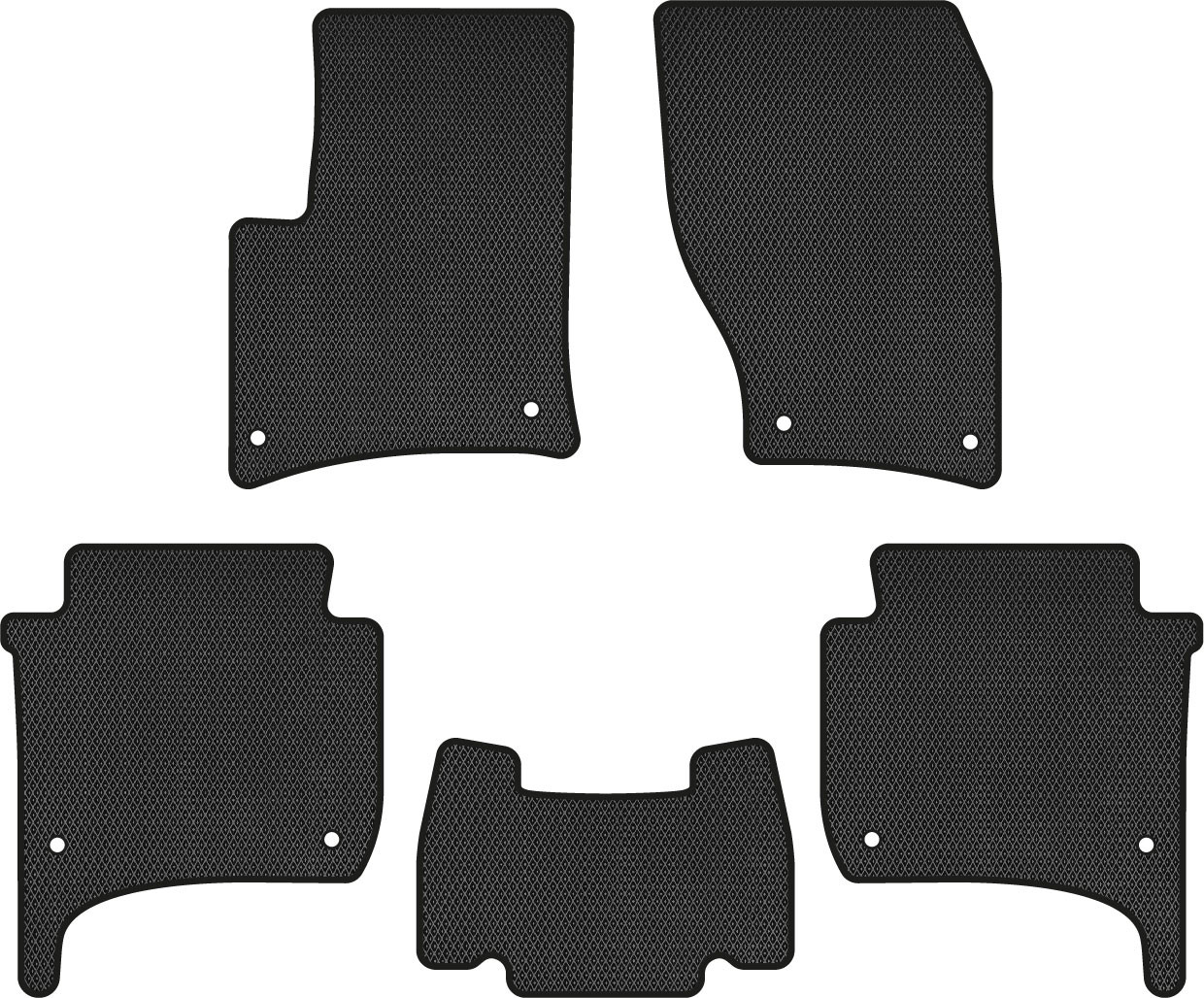 EVA коврики в салон авто EVAtech для Touareg (7P) (4-zone climate control) Volkswagen 2010-2014 2 поколение SUV EU VW31900CB5AV8RBB - Фото 1