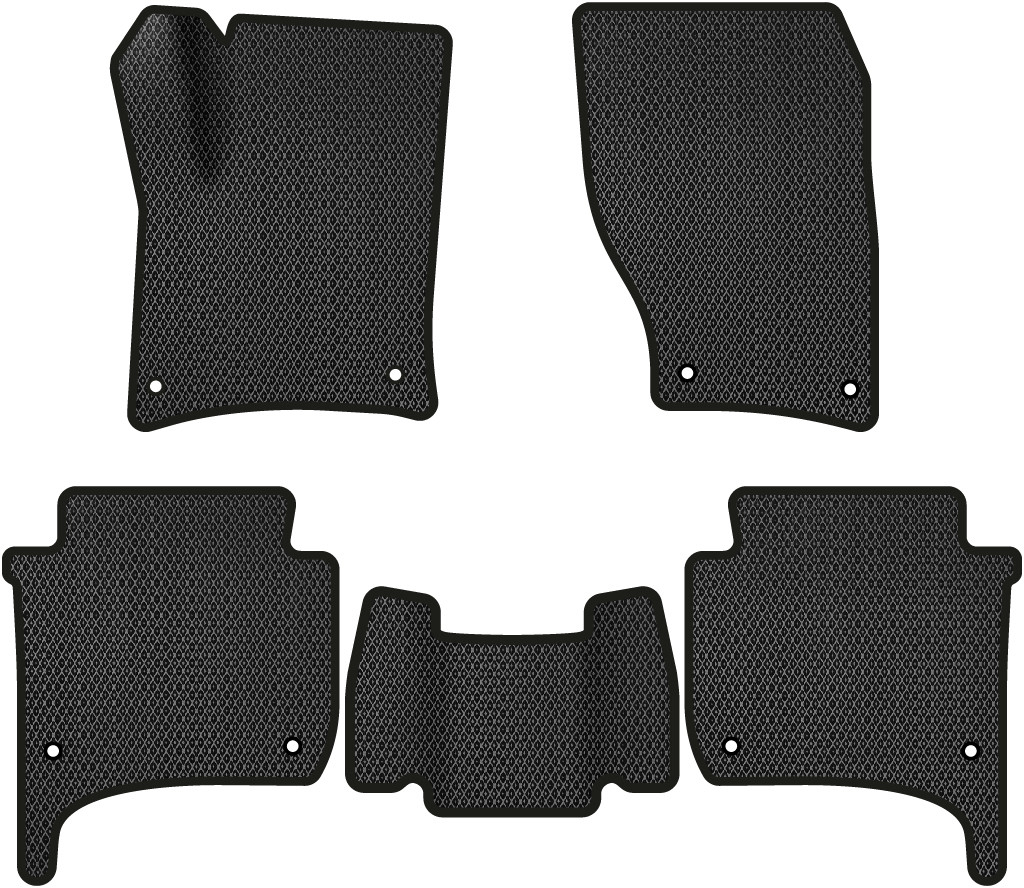 EVA коврики в салон авто EVAtech для Touareg (7P) (4-zone climate control) Volkswagen 2010-2014 2 поколение SUV EU VW31900CD5AV8RBB - Фото 1