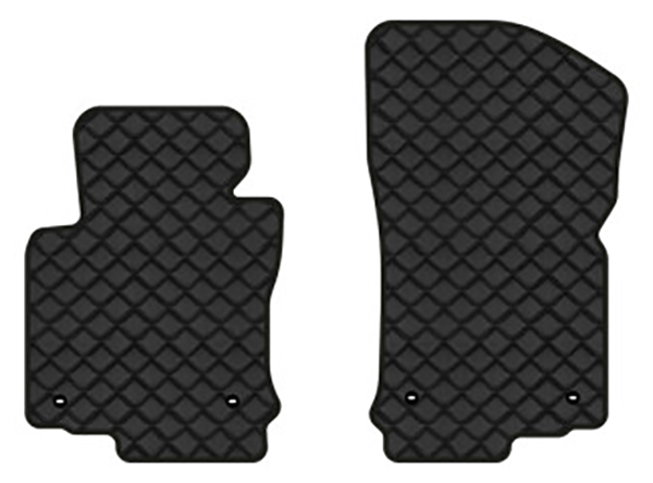 Коврики из экокожи в салон авто передние EVAtech для Golf (V) MT Volkswagen 2003-2009 5 поколение Combi EU (VW32429AB2TL4BBB) - Фото 1