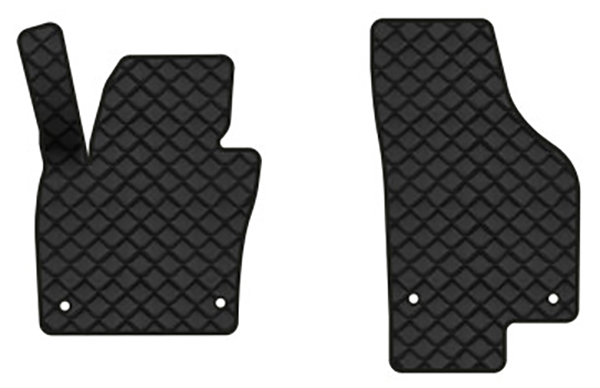 Килимки з екошкіри в салон авто передні EVAtech для Tiguan (NF) AT Volkswagen 2007-2018 1 покоління SUV USA VW32480ARG2AV4BBLB - Фото 1