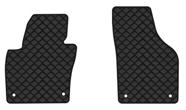 Килимки з екошкіри в салон авто передні EVAtech для Tiguan (NF) AT Volkswagen 2007-2018 1 покоління SUV USA VW32480AS2AV4BBLB - Фото 1