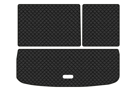 Килимок з екошкіри в багажник авто EVAtech для Tiguan (NF) AT Volkswagen 2007-2018 1 покоління SUV USA (VW32480BE3BBLB) - Фото 1