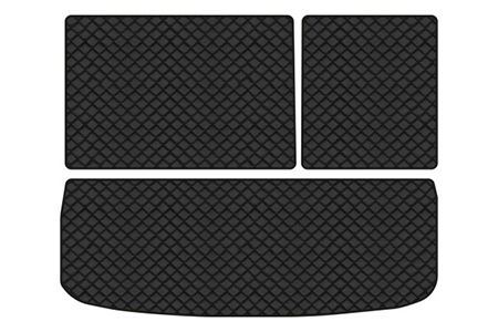 Килимок з екошкіри в багажник авто EVAtech для Tiguan (NF) AT Volkswagen 2007-2018 1 покоління SUV USA (VW32480BG3BBLB) - Фото 1