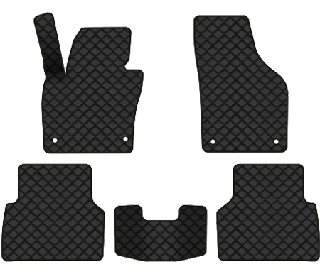 Килимки з екошкіри в салон авто EVAtech ECO для Tiguan (NF) AT Volkswagen 2007-2018 1 покоління SUV USA VW32480CR5AV4BBLB - Фото 1