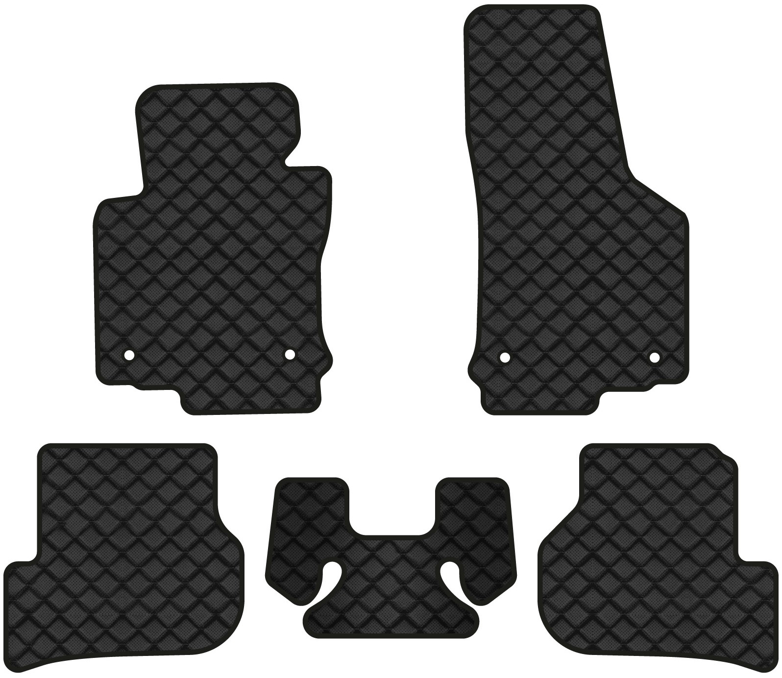 Килимки з екошкіри в салон авто EVAtech ECO для Golf (VI) MT Volkswagen 2009-2012 6 покоління Htb EU VW3261CG5AV4BBB - Фото 1