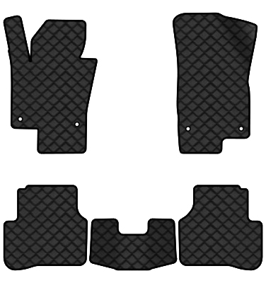 Килимки з екошкіри в салон авто EVAtech ECO для Passat (B6) (with armrest) Volkswagen 2005-2010 6 покоління Combi EU VW3263CH5AV4BBB - Фото 1