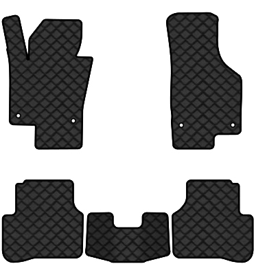 Килимки з екошкіри в салон авто EVAtech ECO для Passat (B6) (with armrest) Volkswagen 2005-2010 6 покоління Combi EU VW3263CL5AV4BBB - Фото 1