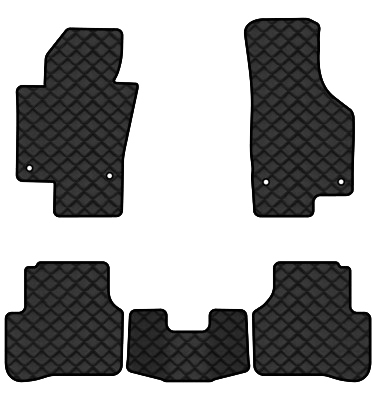 Килимки з екошкіри в салон авто EVAtech ECO для Passat (B6) (with armrest) Volkswagen 2005-2010 6 покоління Combi EU VW3263CM5AV4BBB - Фото 1