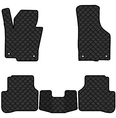 Килимки з екошкіри в салон авто EVAtech ECO для Passat (B6) (with armrest) Volkswagen 2005-2010 6 покоління Combi EU VW3263CR5AV4BBB - Фото 1