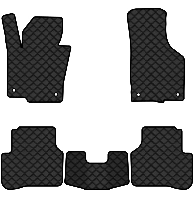 Коврики из экокожи в салон авто EVAtech ECO для Passat (B6) (with armrest) Volkswagen 2005-2010 6 поколение Sedan EU VW3264CR5AV4BBB - Фото 1