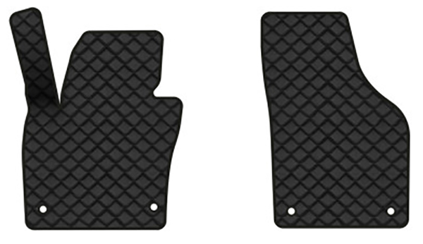 Коврики из экокожи в салон авто передние EVAtech ECO для Tiguan (NF) AT Volkswagen 2007-2018 1 поколение SUV EU VW32872AR2AV4BBB - Фото 1