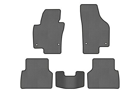 EVA коврики в салон авто EVAtech для Tiguan (NF) AT Volkswagen 2007-2018 1 поколение SUV EU (VW32872CM5AV4RGB) - Фото 1