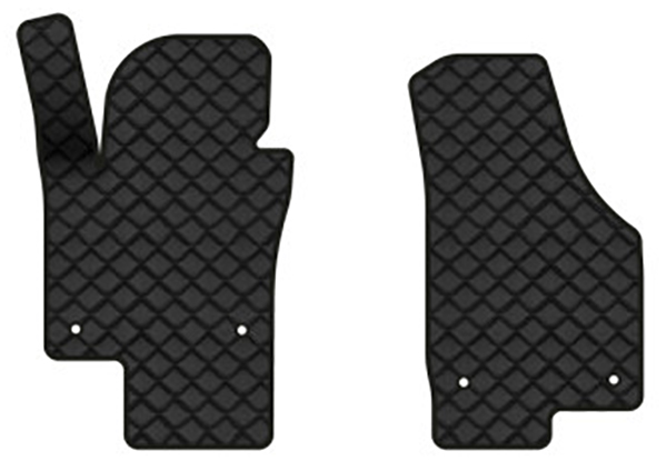 Коврики из экокожи в салон авто передние EVAtech для Jetta (VI) AT Volkswagen 2010-2018 6 поколение Sedan EU (VW3288AV2AV4BBB) - Фото 1