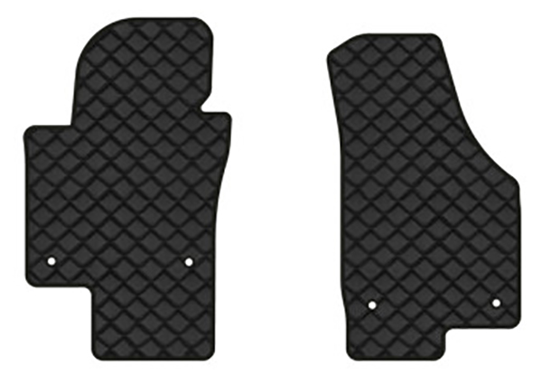 Коврики из экокожи в салон авто передние EVAtech для Jetta (VI) MT Volkswagen 2010-2018 6 поколение Sedan EU (VW3289AG2AV4BBB) - Фото 1