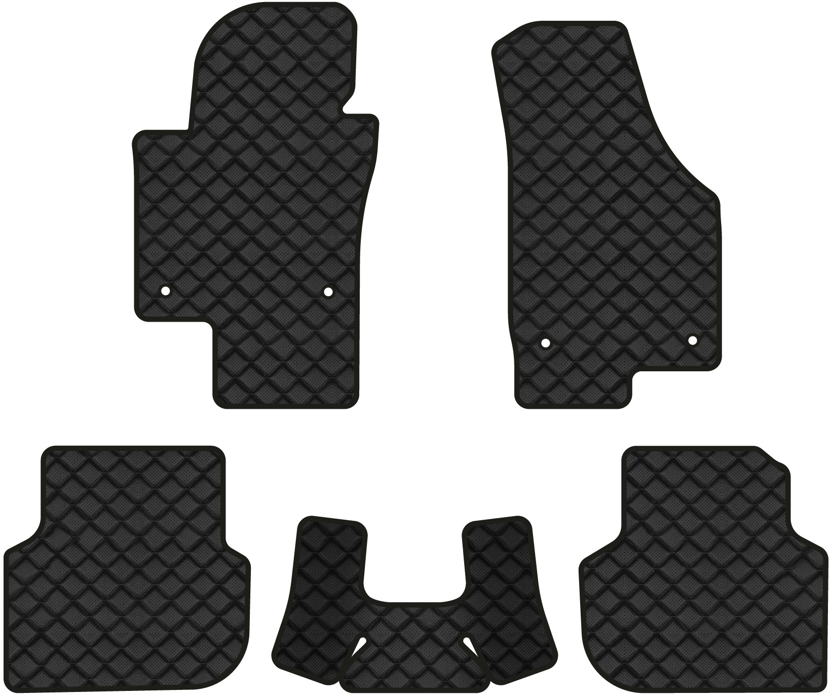 Коврики из экокожи в салон авто EVAtech ECO для Jetta (VI) MT Volkswagen 2010-2018 6 поколение Sedan EU VW3289CG5AV4BBB - Фото 1