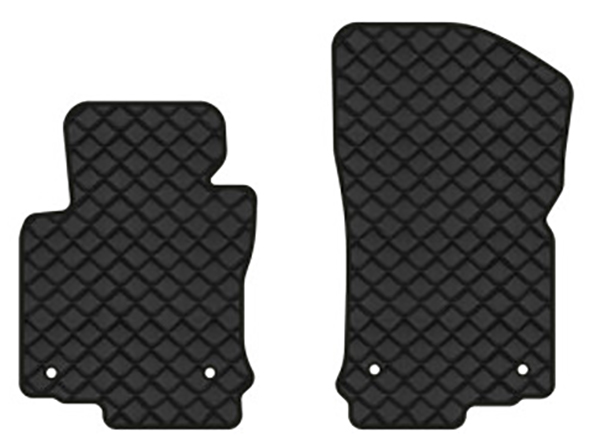 Коврики из экокожи в салон авто передние EVAtech для Golf (V) MT 3-doors Volkswagen 2003-2009 5 поколение Htb EU (VW33070AB2AV4BBB) - Фото 1