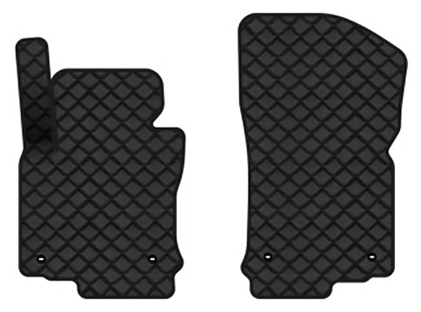 Коврики из экокожи в салон авто передние EVAtech для Golf (V) MT 3-doors Volkswagen 2003-2009 5 поколение Htb EU (VW33072A2TL4BBB) - Фото 1