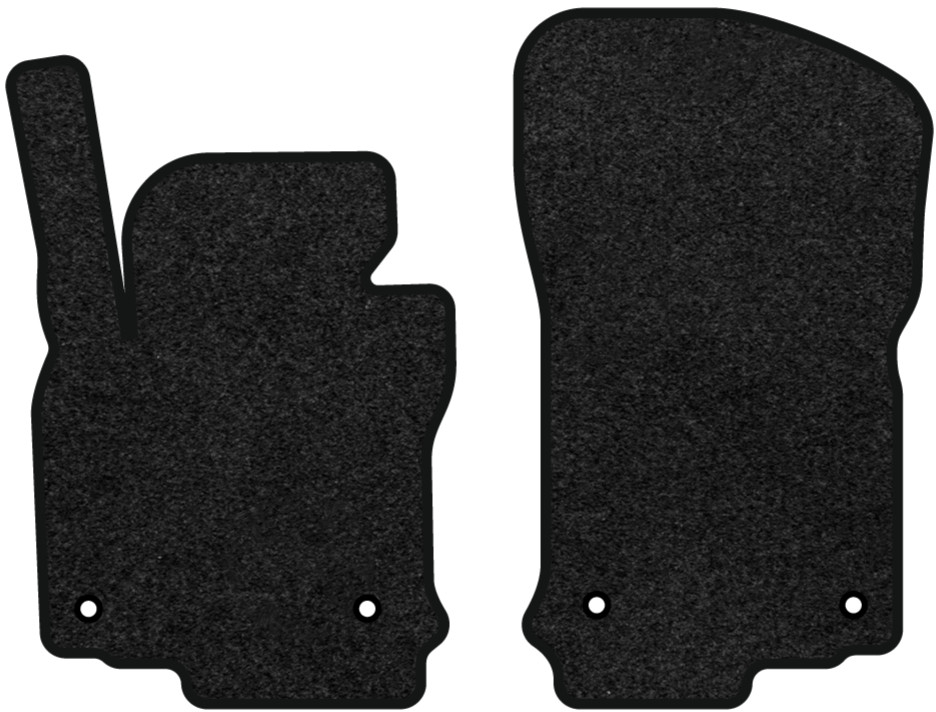 Коврики ворсовые в салон авто EVAtech Premium для Volkswagen Jetta (V) 2005-2010 5 поколение Combi EU черный кант (VW3337A2AV4VPB) - Фото 1