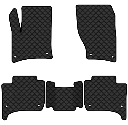 Коврики из экокожи в салон авто EVAtech ECO для Touareg (7P) (2-zone climate control) Volkswagen 2010-2014 2 поколение SUV EU VW3402C5AV8BBLB - Фото 1