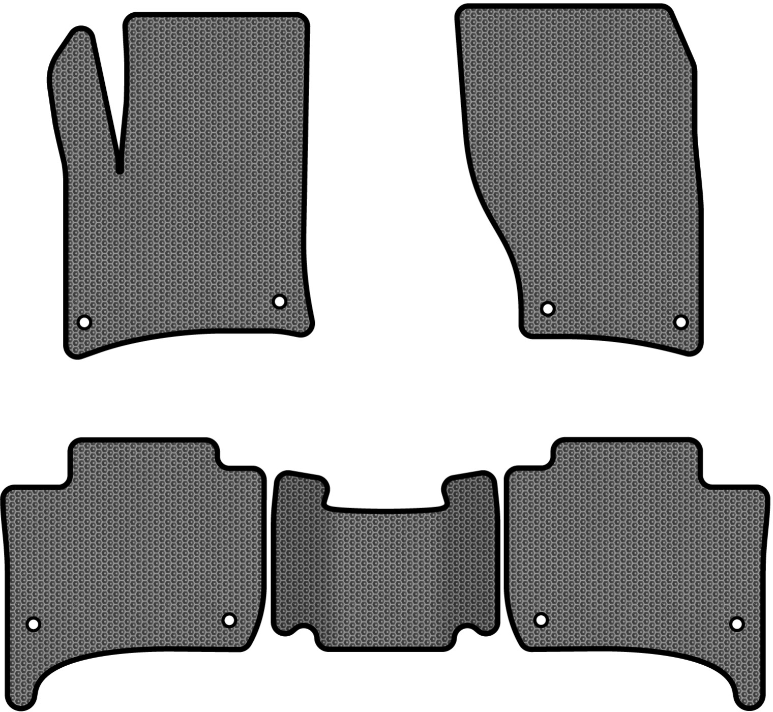 EVA коврики в салон авто EVAtech для Touareg (7P) (2-zone climate control) Volkswagen 2010-2014 2 поколение SUV EU VW3402C5AV8SGB - Фото 1