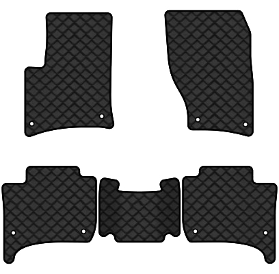 Коврики из экокожи в салон авто EVAtech ECO для Touareg (7P) (2-zone climate control) Volkswagen 2010-2014 2 поколение SUV EU VW3402CB5AV8BBLB - Фото 1
