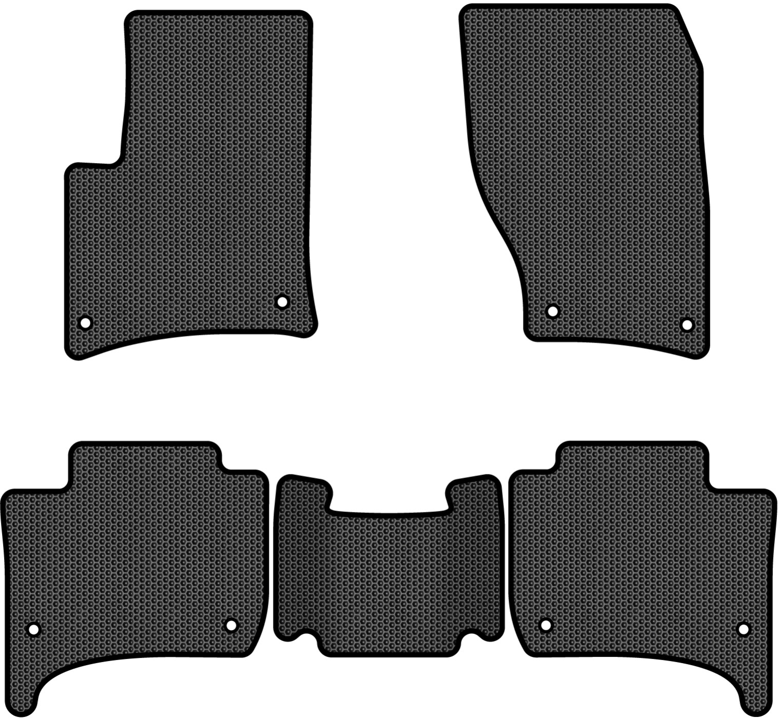 EVA коврики в салон авто EVAtech для Touareg (7P) (2-zone climate control) Volkswagen 2010-2014 2 поколение SUV EU VW3402CB5AV8SBB - Фото 1