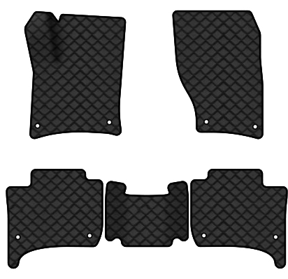Коврики из экокожи в салон авто EVAtech ECO для Touareg (7P) (2-zone climate control) Volkswagen 2010-2014 2 поколение SUV EU VW3402CD5AV8BBLB - Фото 1