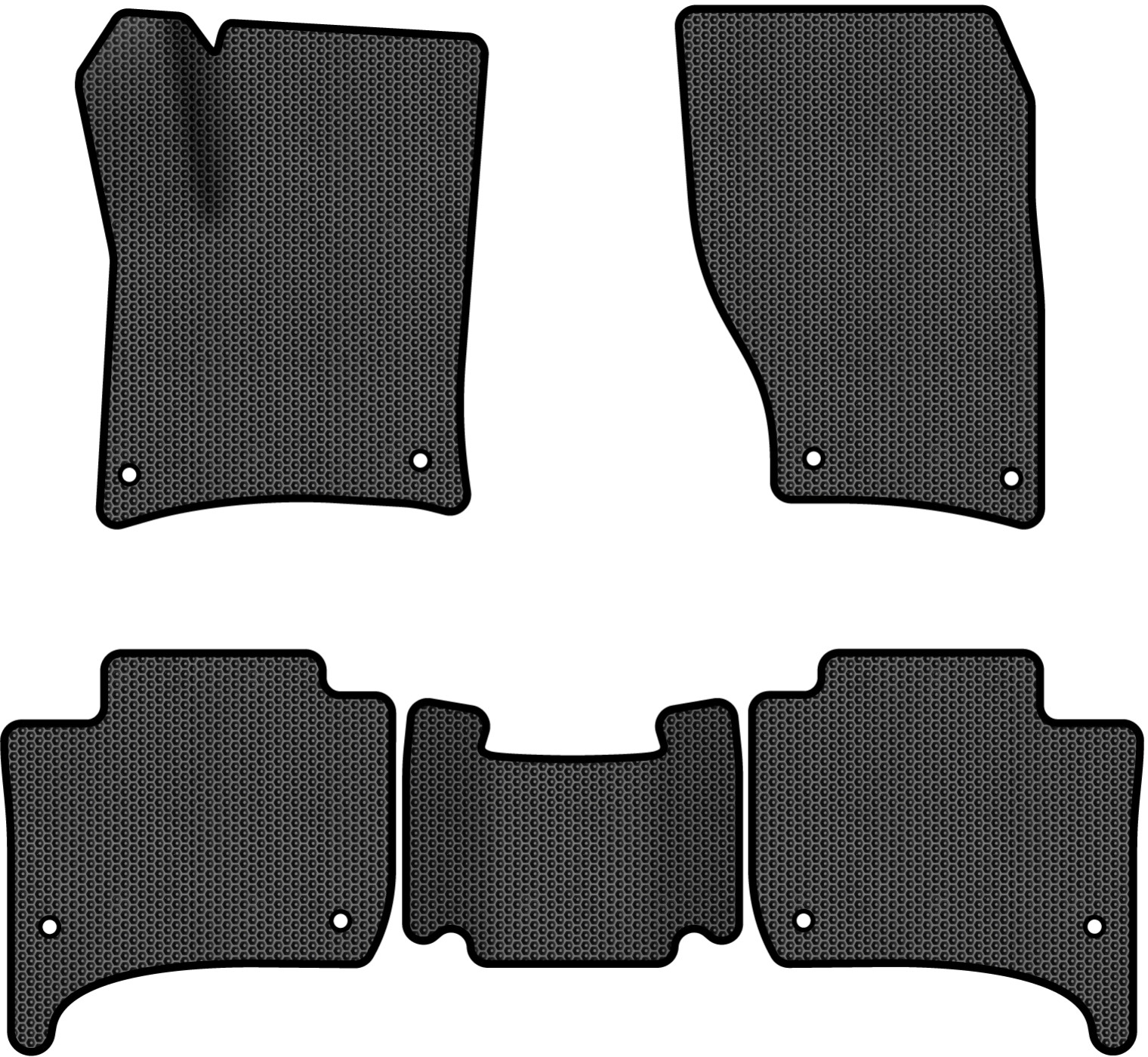 EVA коврики в салон авто EVAtech для Touareg (7P) (2-zone climate control) Volkswagen 2010-2014 2 поколение SUV EU VW3402CD5AV8SBB - Фото 1