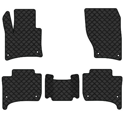 Коврики из экокожи в салон авто EVAtech ECO для Touareg (7P) Restyling (2-zone climate control) Volkswagen 2014-2018 2 поколение SUV EU VW3590CAP5AV8BBLB - Фото 1