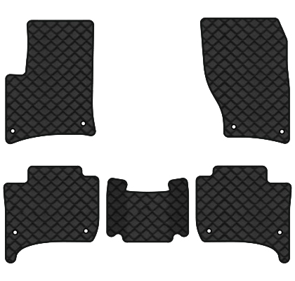 Коврики из экокожи в салон авто EVAtech ECO для Touareg (7P) Restyling (2-zone climate control) Volkswagen 2014-2018 2 поколение SUV EU VW3590CB5AV8BBLB - Фото 1