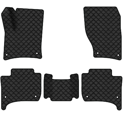 Коврики из экокожи в салон авто EVAtech ECO для Touareg (7P) Restyling (2-zone climate control) Volkswagen 2014-2018 2 поколение SUV EU VW3590CD5AV8BBLB - Фото 1