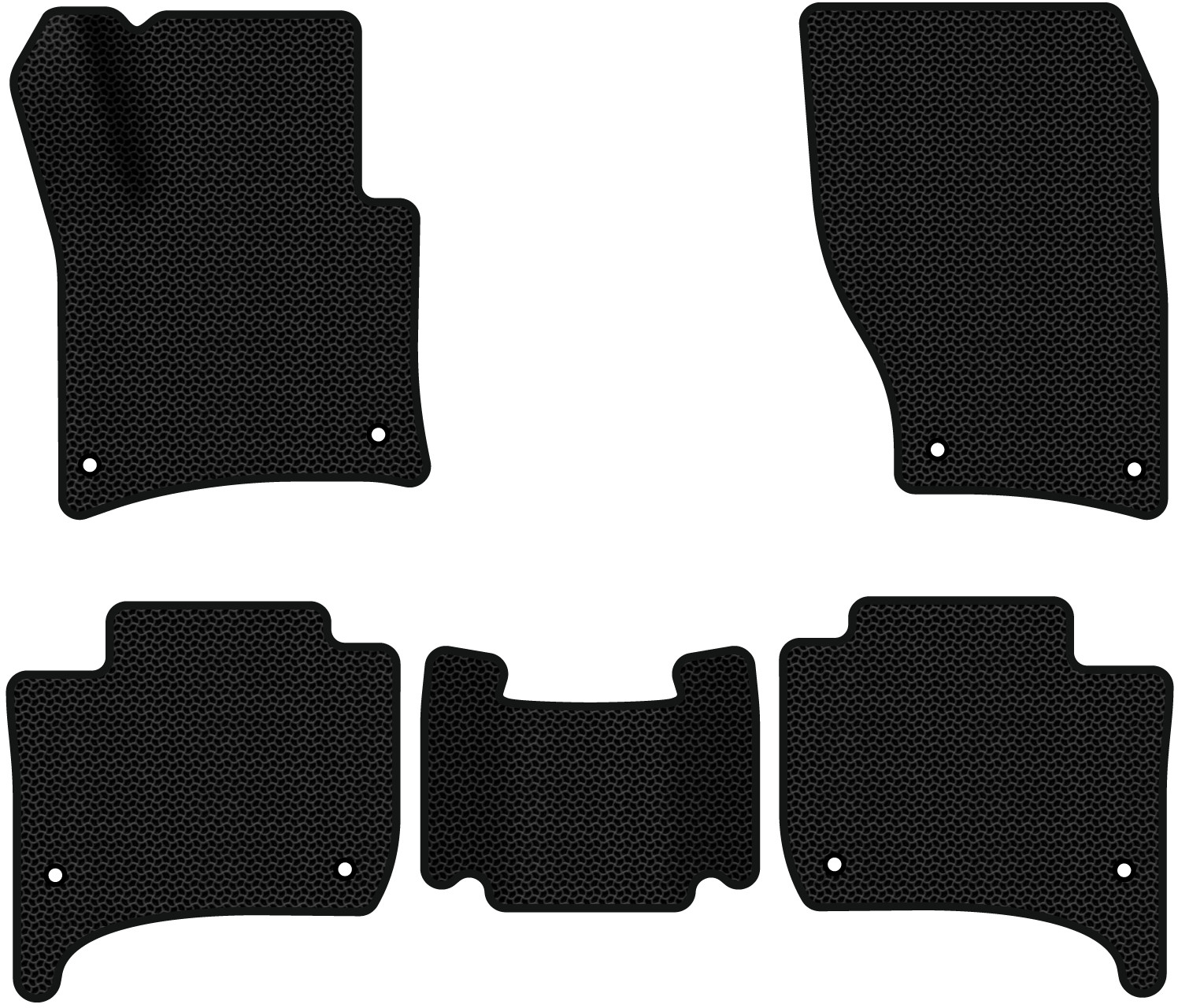 EVA коврики в салон авто EVAtech для Touareg (7P) Restyling (2-zone climate control) Volkswagen 2014-2018 2 поколение SUV EU VW3590CDP5AV8KBB - Фото 1