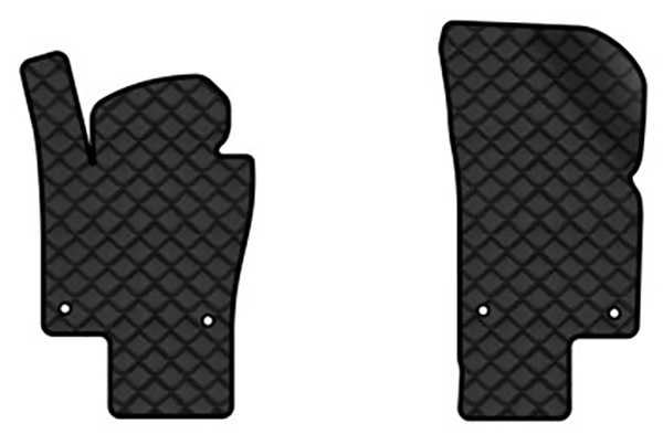 Коврики из экокожи в салон авто передние EVAtech для Passat (B7) Volkswagen 2010-2014 7 поколение Sedan EU (VW3694AA2AV4BBB) - Фото 1