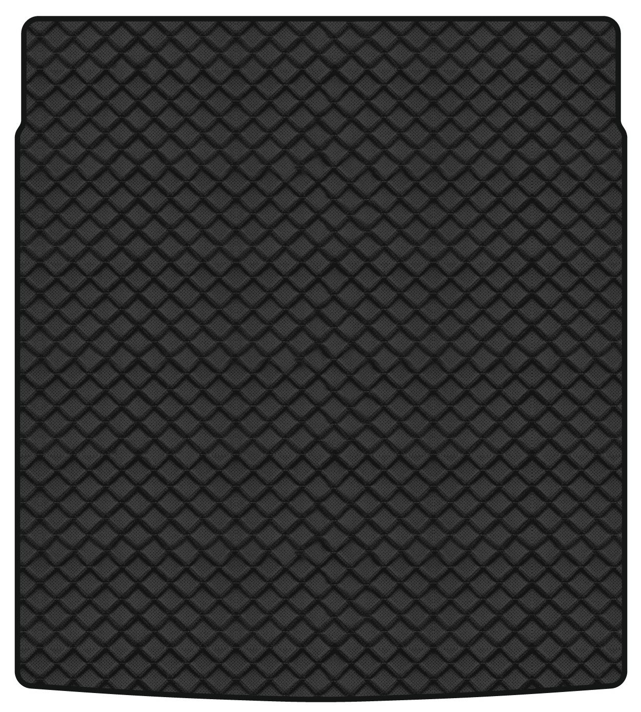 Коврик из экокожи в багажник авто EVAtech для Passat (B7) Volkswagen 2010-2014 7 поколение Sedan EU (VW3694B1BBB) - Фото 1