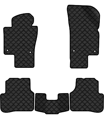 Коврики из экокожи в салон авто EVAtech ECO для Passat (B7) Volkswagen 2010-2014 7 поколение Combi EU VW3695CJ5AV4BBB - Фото 1