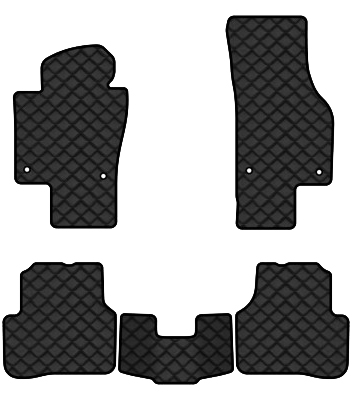 Коврики из экокожи в салон авто EVAtech ECO для Passat (B7) Volkswagen 2010-2014 7 поколение Combi EU VW3695CM5AV4BBB - Фото 1