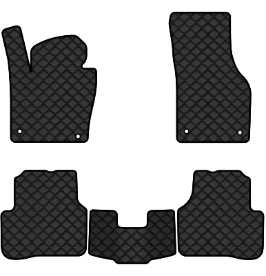 Коврики из экокожи в салон авто EVAtech ECO для Passat (B7) Volkswagen 2010-2014 7 поколение Combi EU VW3695CR5AV4BBB - Фото 1