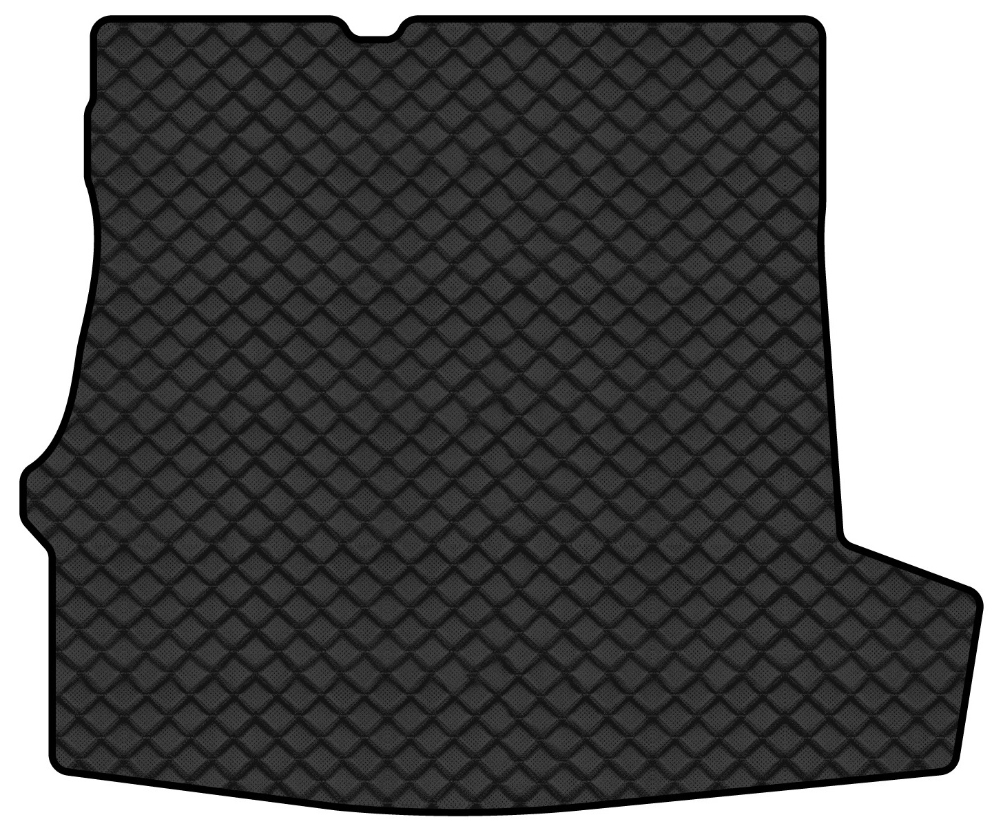 Коврик из экокожи в багажник авто EVAtech для Passat (B5) Volkswagen 1996-2005 5 поколение Sedan EU (VW3988B1BBB) - Фото 1