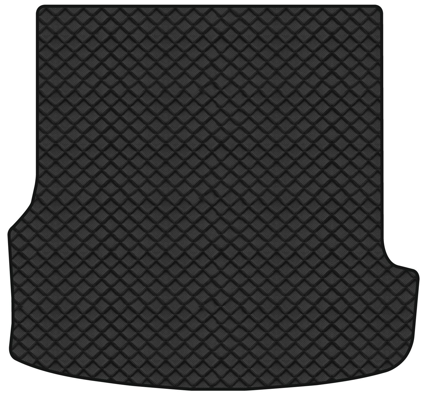 Коврик из экокожи в багажник авто EVAtech для Passat (B5) Volkswagen 1996-2005 5 поколение Combi EU (VW3989B1BBLB) - Фото 1