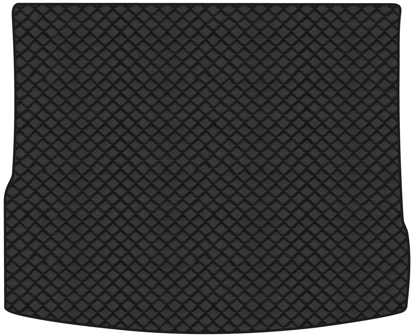 Коврик из экокожи в багажник авто EVAtech для Tiguan (Mk 2) Restyling Volkswagen 2020 2 поколение SUV EU (VW41380B1BBB) - Фото 1