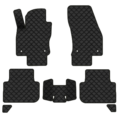 Коврики из экокожи в салон авто EVAtech ECO для Tiguan (Mk 2) Restyling Volkswagen 2020 2 поколение SUV EU VW41380CL7AV4BBB - Фото 1