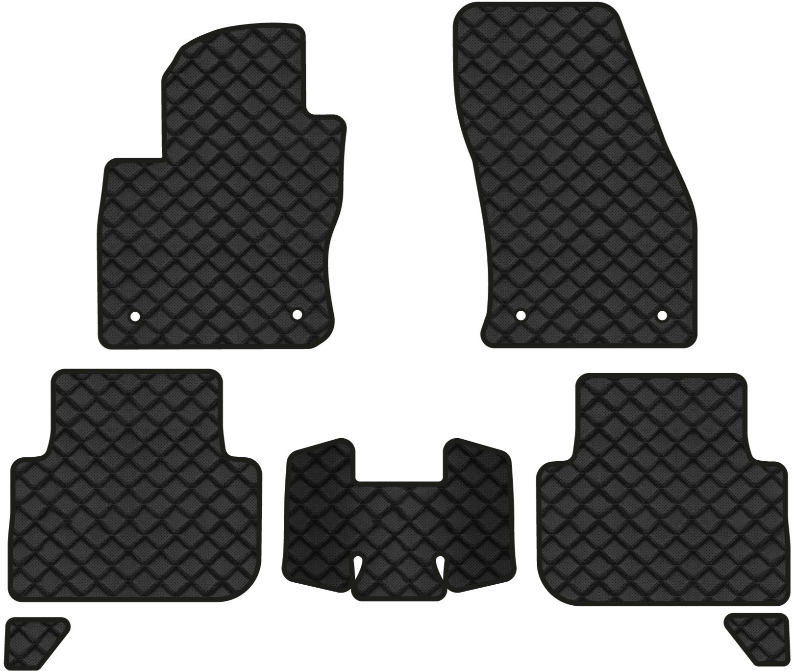 Коврики из экокожи в салон авто EVAtech ECO для Tiguan (Mk 2) Restyling Volkswagen 2020 2 поколение SUV EU VW41380CS7AV4BBB - Фото 1