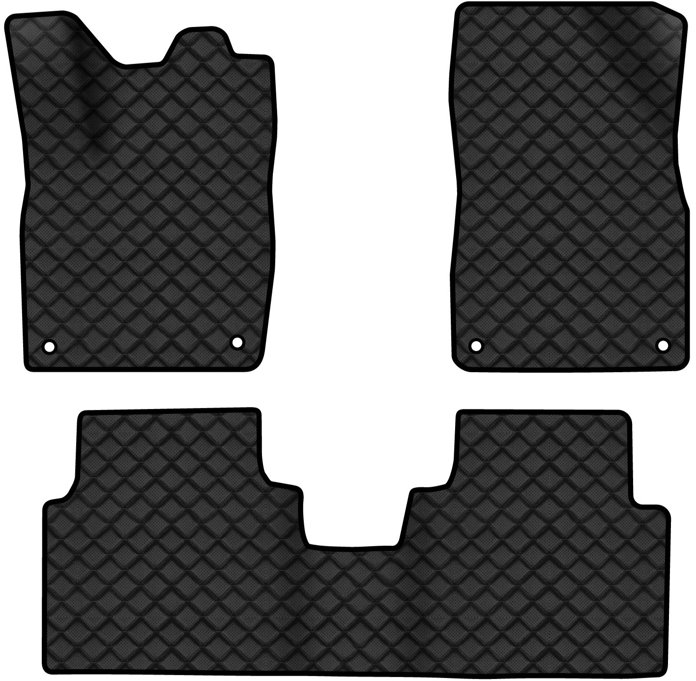 Коврики из экокожи в салон авто EVAtech ECO для ID.6 Crozz 6 seats Volkswagen 2021 1 поколение SUV China VW41910ZD3AV4BBB - Фото 1