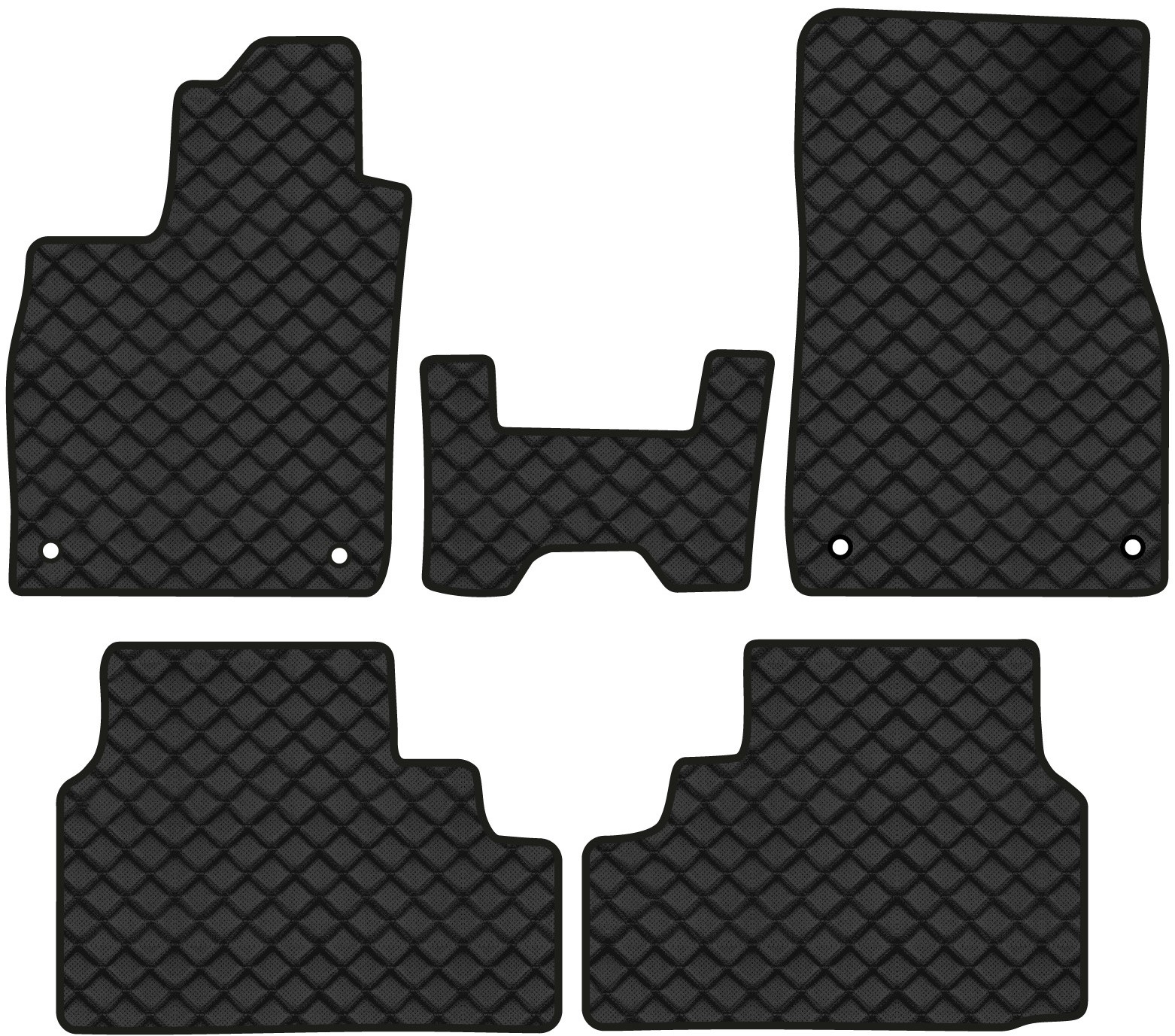 Коврики из экокожи в салон авто EVAtech ECO для ID.4 Pure Performance Volkswagen 2020 1 поколение SUV EU VW42656PBC5AV4BBB - Фото 1