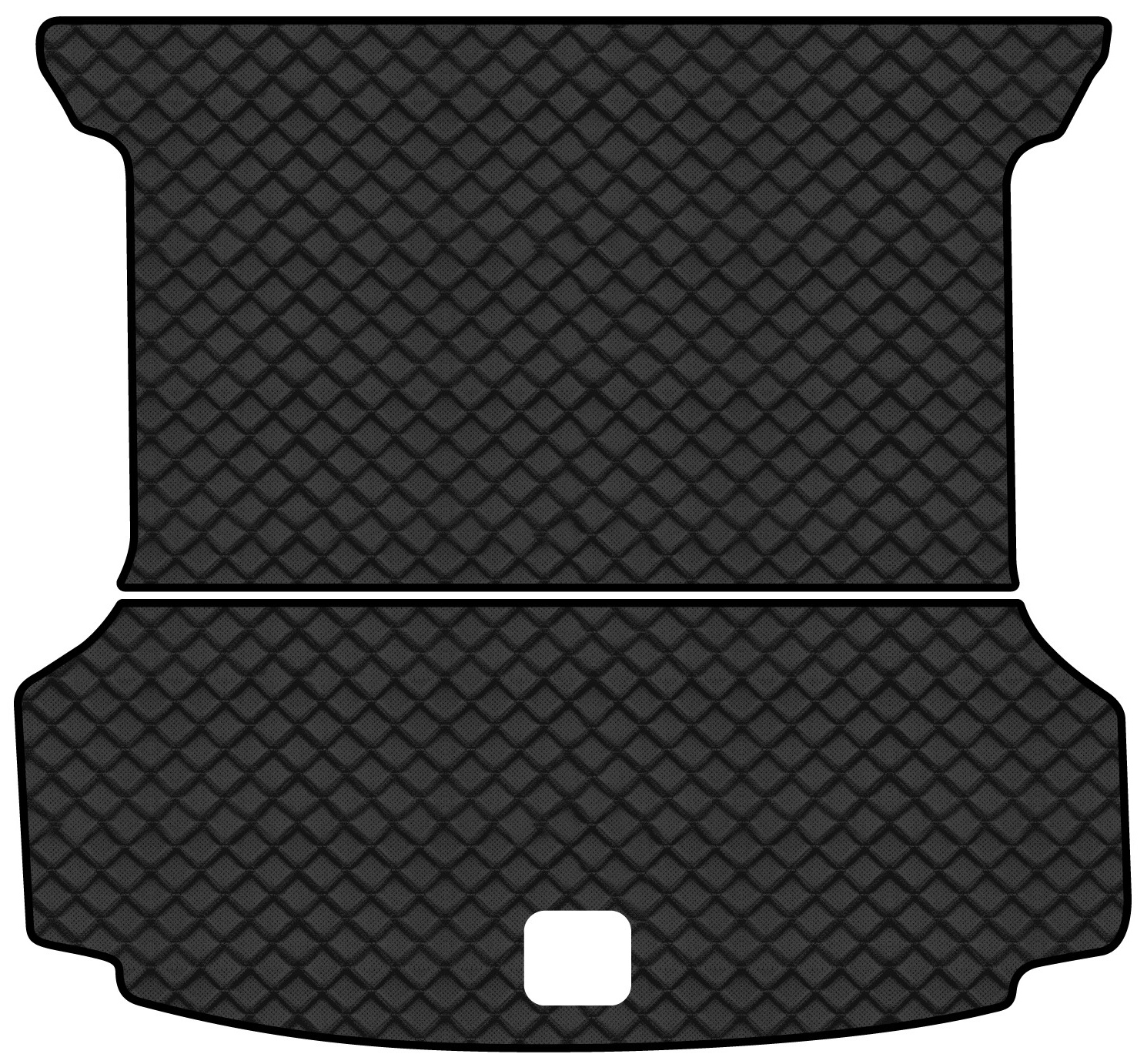 Коврик из экокожи в багажник авто EVAtech для ID.6 Crozz 7 seats Volkswagen 2021 1 поколение SUV China (VW43334BG2BBLB) - Фото 1