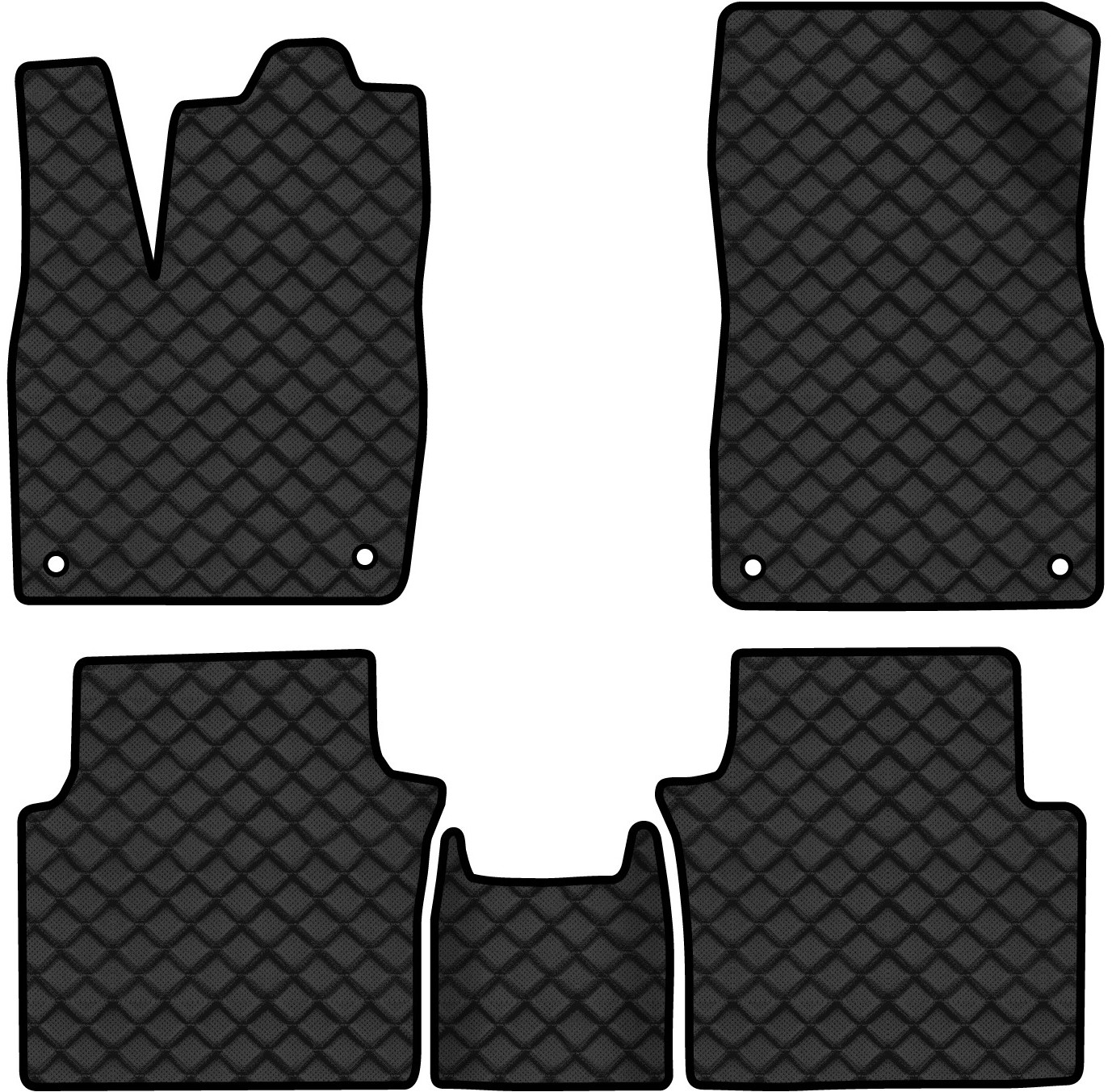 Коврики из экокожи в салон авто EVAtech ECO для ID.6 Crozz 7 seats Volkswagen 2021 1 поколение SUV China VW43334C5AV4BBLB - Фото 1