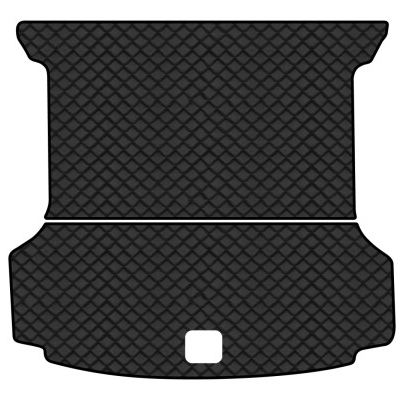 Килимок з екошкіри в багажник авто EVAtech для ID.6 Crozz PRO 6 seats Volkswagen 2021 1 покоління SUV China (VW43842BG2BBLB) - Фото 1