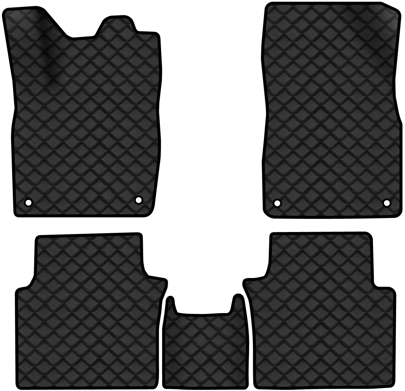 Коврики из экокожи в салон авто EVAtech ECO для ID.6 Crozz PRO 6 seats Volkswagen 2021 1 поколение SUV China VW43842CD5AV4BBLB - Фото 1