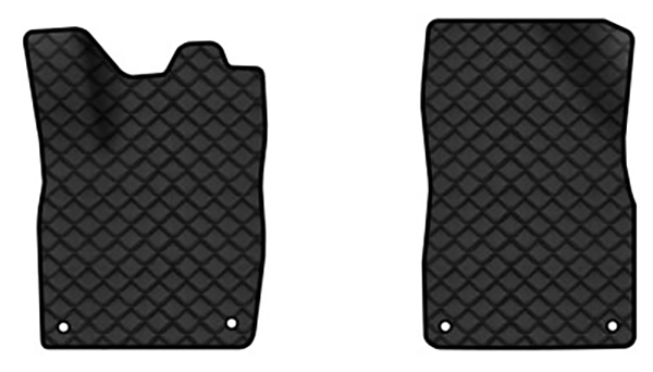 Коврики из экокожи в салон авто передние EVAtech для ID.6 Crozz PRO 7 seats Volkswagen 2021 1 поколение SUV China (VW43843AD2AV4BBLB) - Фото 1